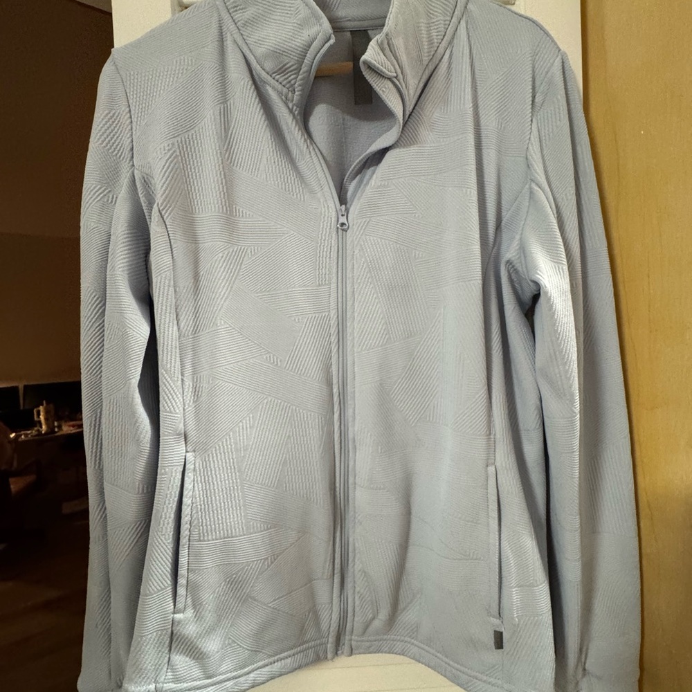 💙Light Gray Fleece Jacket